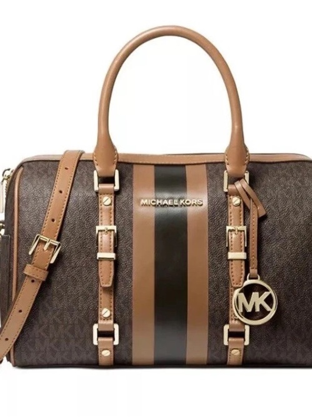 Michael Kors Bedford Legacy Medium Duffle Satchel (Brown) - Picture 5 of 5